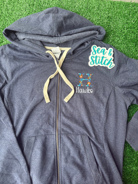 Hawks Floral Quarter-Zip